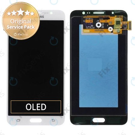 Samsung Galaxy J7 J710FN (2016) - LCD Displej + Dotykové Sklo (White) - GH97-18855C, GH97-18931C Genuine Service Pack