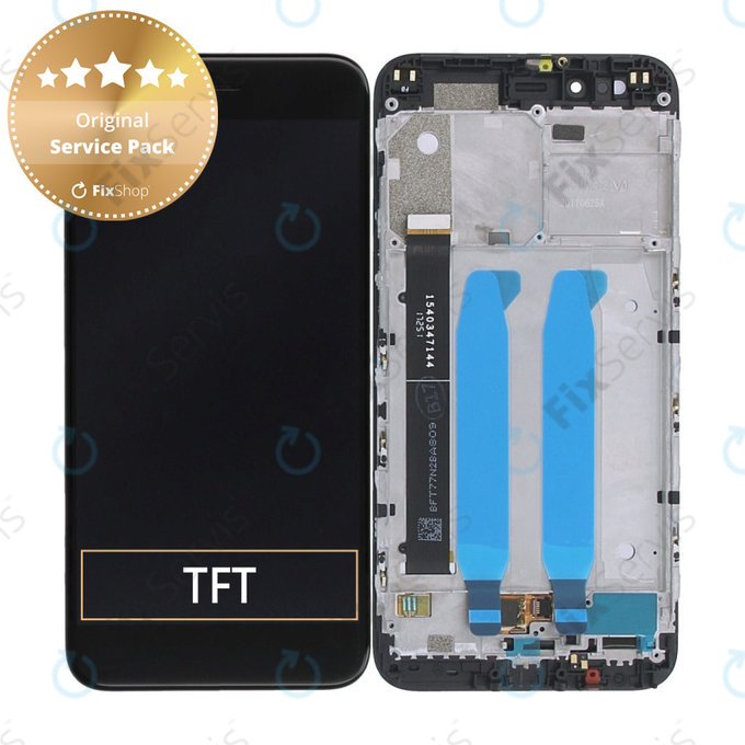 Xiaomi Mi A1(5x) - LCD Displej + Dotykové Sklo + Rám (Black) - 5606100060B6 Genuine Service Pack