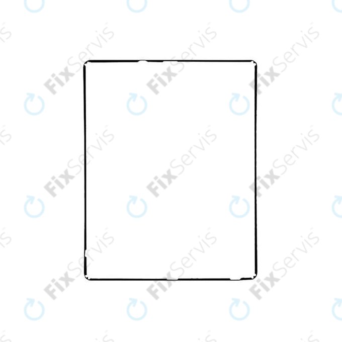Apple iPad 3, iPad 4 - Plastový Rám pod Dotykovú Plochu (Black)