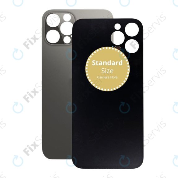 Apple iPhone 12 Pro - Sklo Zadného Housingu (Graphite)