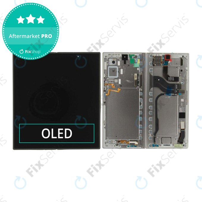 Samsung Galaxy Z Fold 7 F966B - LCD Displej + Dotykové Sklo + Rám (Silver Shadow) OLED