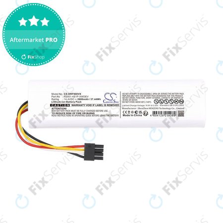 Batéria pre Dreame D9 Plus, F9 Pro, 2600mAh, Li-Ion, 14.4V, P2051-4S1P-XWDEV, HQ