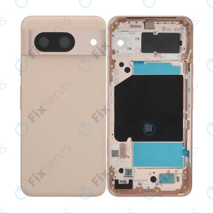Google Pixel 8 - Batériový Kryt Komplet (Rose)