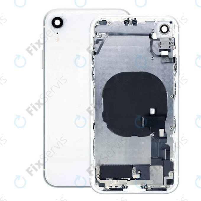 Apple iPhone XR - Zadný Housing s Malými Dielmi (White)