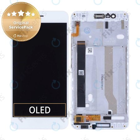 Asus Zenfone 3 Max ZC520TL - LCD Displej + Dotykové Sklo + Rám (Glacier Silver) - 90AX0087-R20010, 90AX0084-R20010 Genuine Service Pack