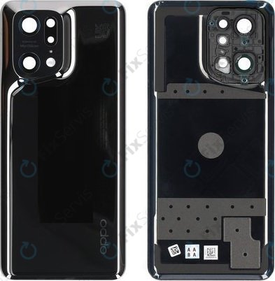 Oppo Find X5 Pro - Batériový Kryt (Glaze Black) - 4150045 Genuine Service Pack