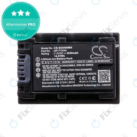Batéria pre Sony Fdr-Ax33, Sony Fdr-Ax40, Sony Fdr-Ax45, Sony Fdr-Ax, 2050mAh, Li-Ion, 7.3V, NP-FV50A, HQ