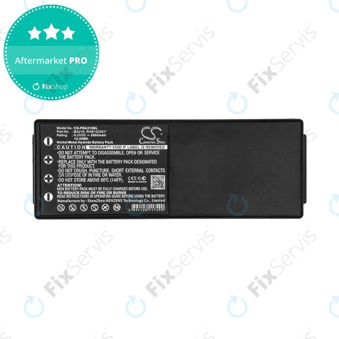 Batéria pre HBC Radiomatic BA, 2000mAh, Ni-MH, 6V, RHB1220KY, HQ