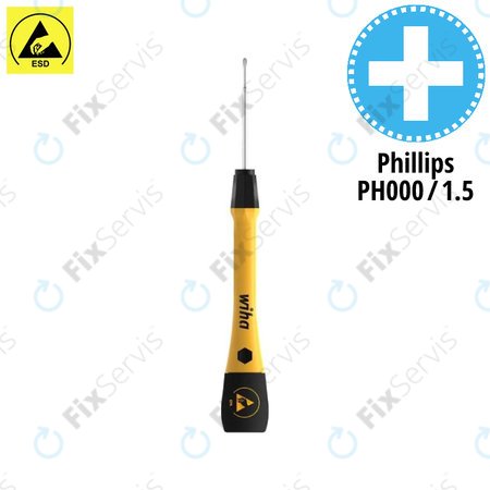 Wiha PicoFinish® ESD 271P - Presný Skrutkovač - Phillips PH000 (1.5mm)