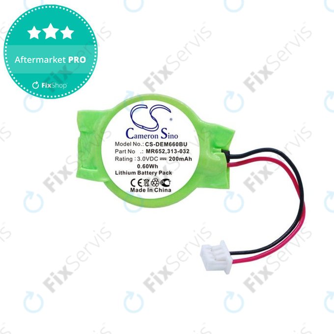 Záložná batéria pre Dell Latitude E6320, 200mAh, Lithium, 3V, 077-A00, HQ