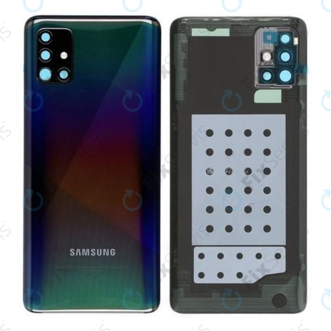 Samsung Galaxy A51 A515F - Batériový Kryt (Prism Crush Black) - GH82-21653B Genuine Service Pack