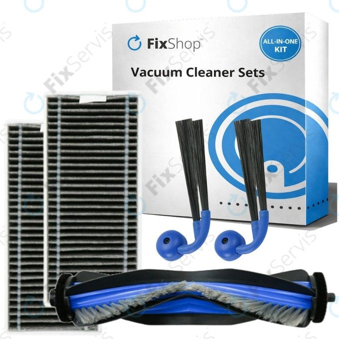 Sada náhradných dielov pre Ecovacs Deebot X9 Pro Omni (1x Hlavná kefa, 2x Filter, 2x Bočná kefa)