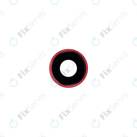 Apple iPhone XR - Sklíčko Kamery s Rámom (Red)