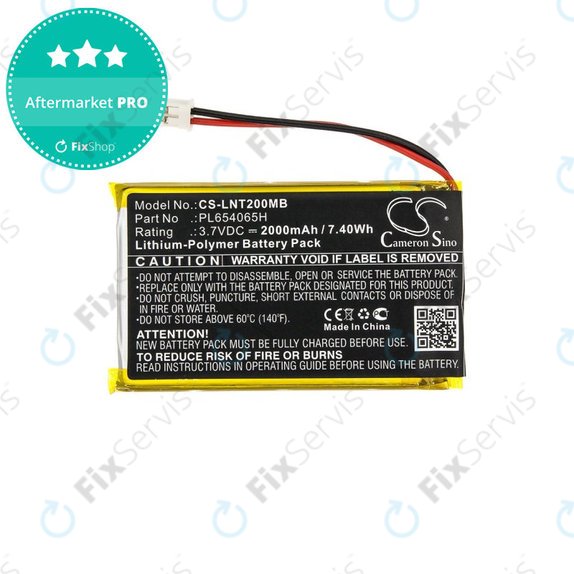 Batéria pre Luvion Prestige Touch 2, 2000mAh, Li-Pol, 3.7V, PL654065H, HQ