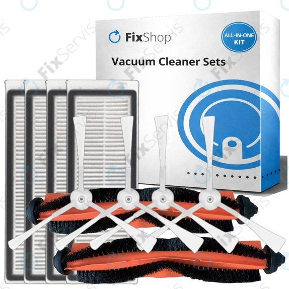 Sada náhradných dielov pre Xiaomi Mi Robot Vacuum Mop Essential (Mijia G1) (2x Hlavná kefa, 4x Filter, 4x Bočná kefa)