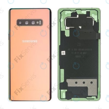 Samsung Galaxy S10 Plus G975F - Batériový Kryt (Canary Yellow) - GH82-18406G Genuine Service Pack