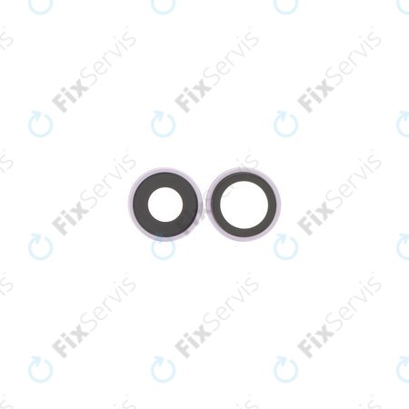 Apple iPhone 17 - Sklíčko Zadnej Kamery s Rámom (Lavender) - 2ks