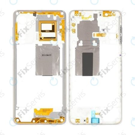 Samsung Galaxy M52 5G M526B - Stredný Rám (White) - GH98-46916C Genuine Service Pack