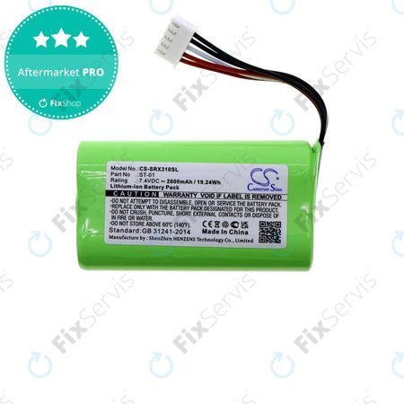 Batéria pre Sony SRS X3, XB2, XB20, 2600mAh, Li-Ion, 7.4V, ST-01, HQ