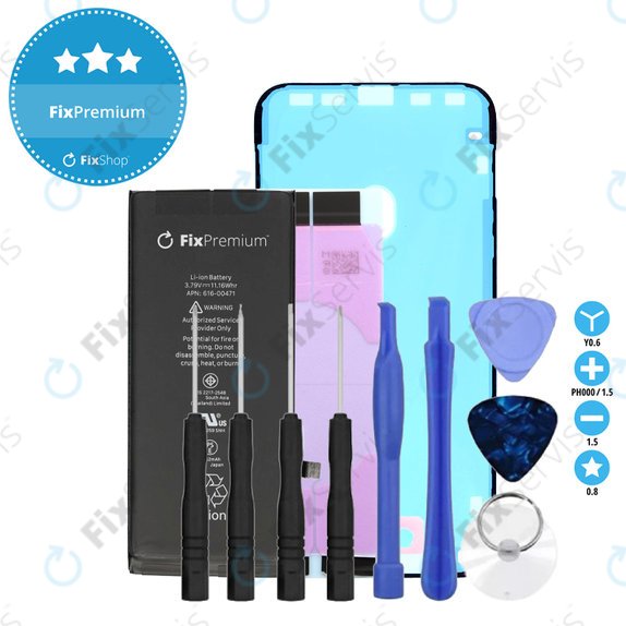 Batéria pre iPhone XR, 2942mAh, Lepka (Adhesive), Náradie, FixPremium