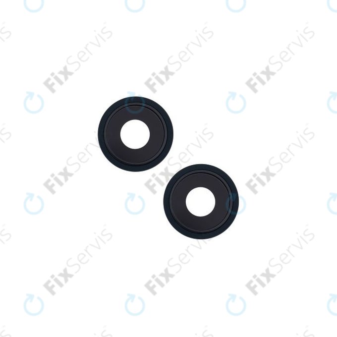 Apple iPhone 13, 13 Mini - Sklíčko Zadnej Kamery s Rámom (Midnight) - 2ks