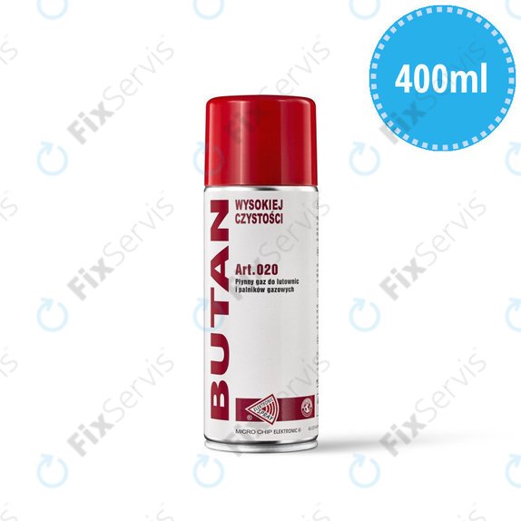 Bután v spreji, vysoká čistota, 400 ml