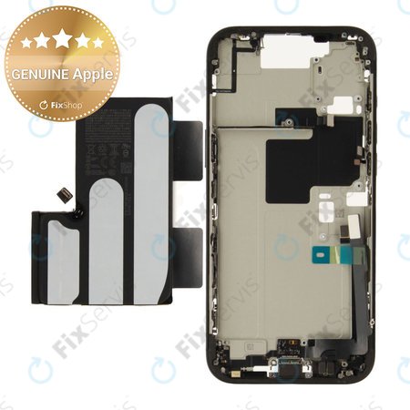 Stredný Rám s Batériou pre iPhone 16 Pro Max | Black Titanium | ZD076-00693 | Genuine Apple