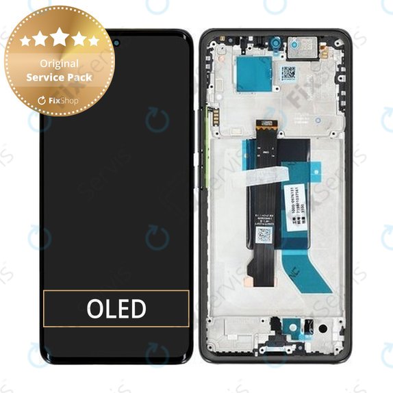 Xiaomi Redmi Note 14 Pro 5G 24090RA29G - LCD Displej + Dotykové Sklo + Rám (Midnight Black) - 56002300O1600 Genuine Service Pack