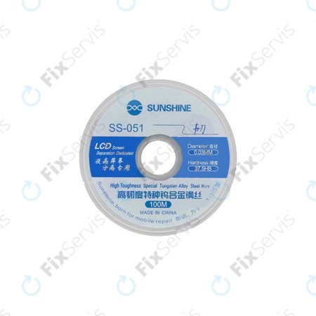 Sunshine SS-051 - Drôt na Separovanie LCD Displejov (0.03MM x 100M)