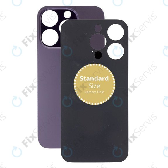 Apple iPhone 14 Pro - Sklo Zadného Housingu (Deep Purple)