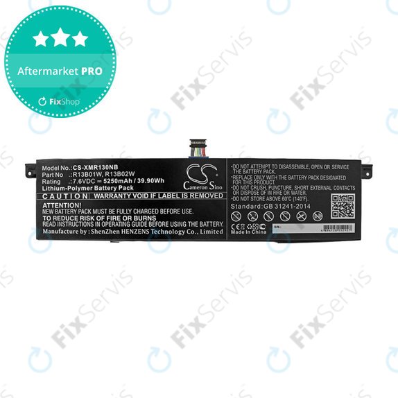 Batéria pre Xiaomi Inchmi Aair 13.3, Xiaomi Mi Notebook Air 13.3 2018, 5250mAh, Li-Pol, 7.6V, R13B01W, HQ