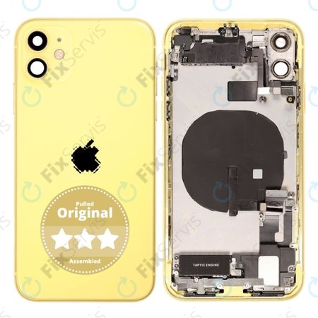 Apple iPhone 11 - Zadný Housing (Yellow) Pulled