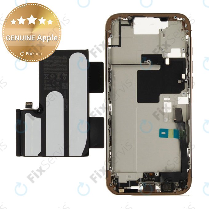 Stredný Rám s Batériou pre iPhone 16 Pro Max | Desert Titanium | ZD076-00695 | Genuine Apple