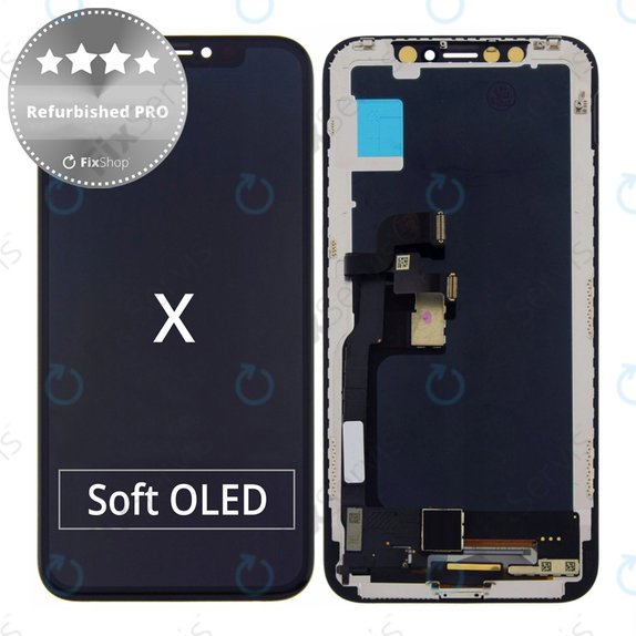 Apple iPhone X - LCD Displej + Dotykové Sklo + Rám Refurbished PRO