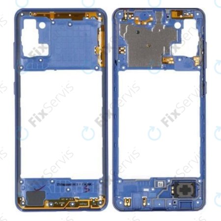 Samsung Galaxy A31 A315F - Stredný Rám (Prism Crush Blue) - GH98-45428D Genuine Service Pack