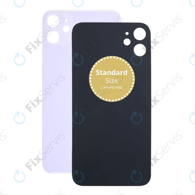 Apple iPhone 11 - Sklo Zadného Housingu (Purple)