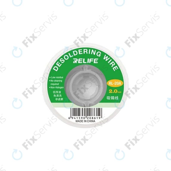 Relife RL-20A - Spájkovací Knôt pre Odstranenie Prebytočného Cínu (2mm)