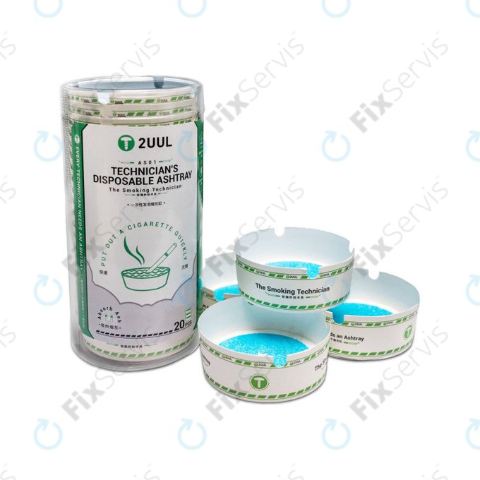Jednorazový popolník pre technikov, 2UUL AS01, 20ks/box
