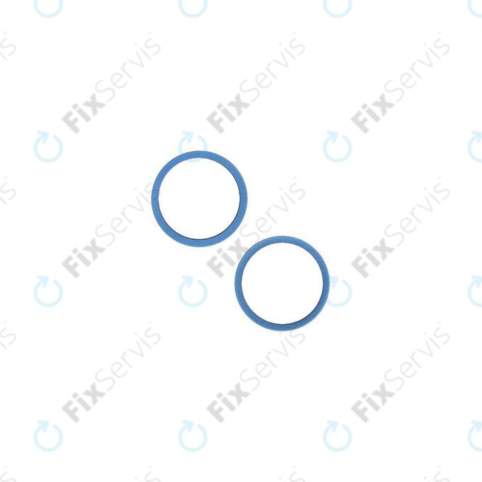 Apple iPhone 14, 14 Plus - Rám Sklíčka Zadnej Kamery (Blue) - 2ks