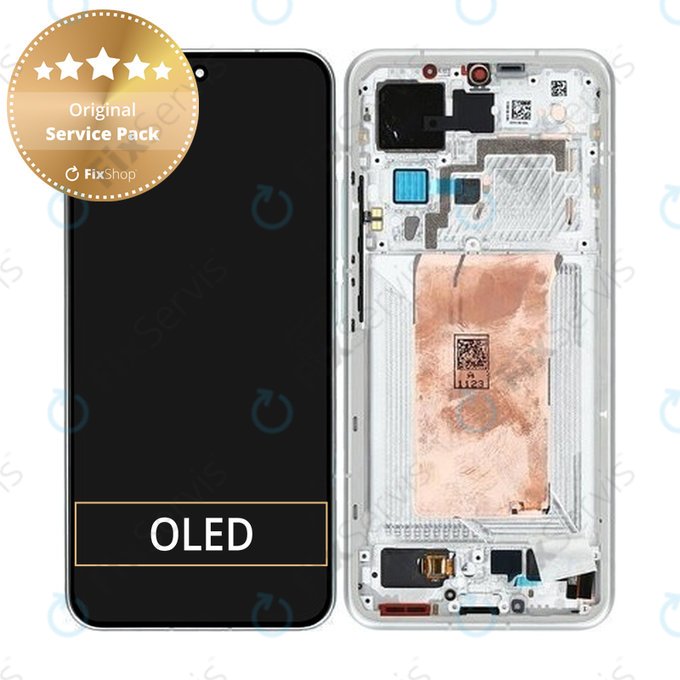 Xiaomi 15 5G - LCD Displej + Dotykové Sklo + Rám (White) - 560062000O300 Genuine Service Pack