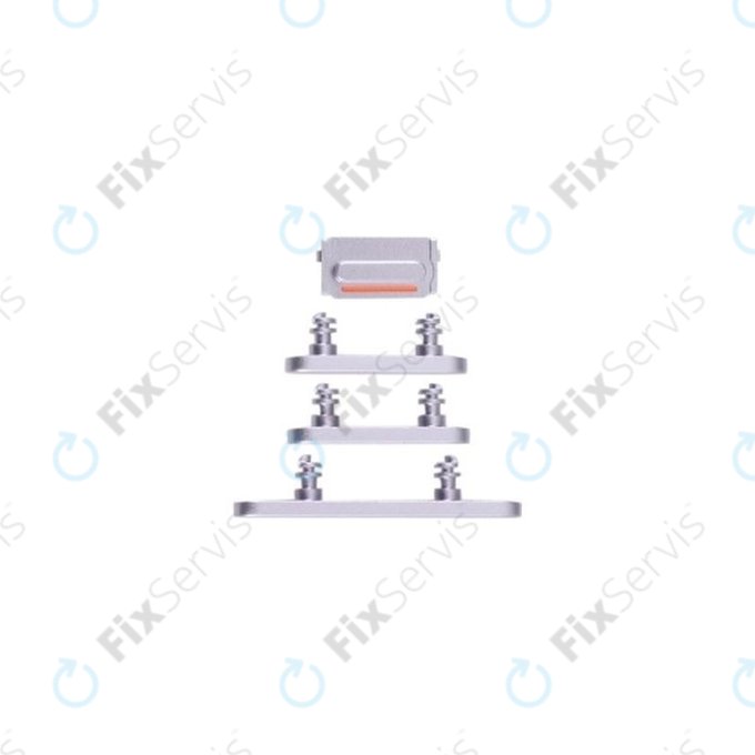 Apple iPhone 14 Pro Max - Bočné Tlačidlá (Silver)