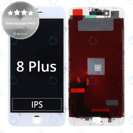 Apple iPhone 8 Plus - LCD Displej + Dotykové Sklo + Rám (White) Refurbished PRO