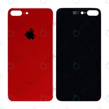 Apple iPhone 8 Plus - Sklo Zadného Housingu (Red)