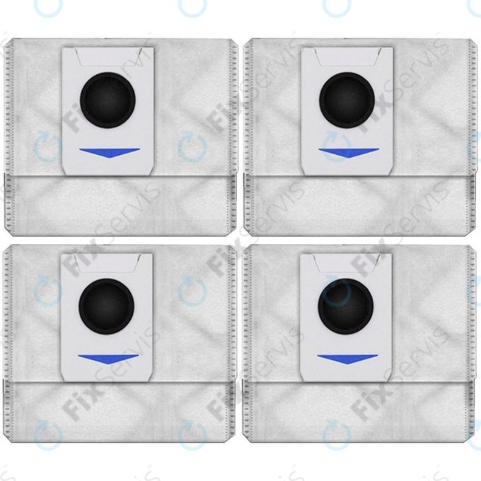 Vrecko do vysávača, 4 ks, Antibakteriálne a proti zápachu pre Ecovacs Deebot T-series, X-series