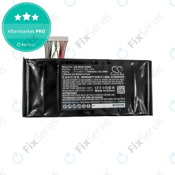 Batéria pre MSI GT72, MSI WT72, 7500mAh, Li-Ion, 11.1V, BTY-L77, HQ