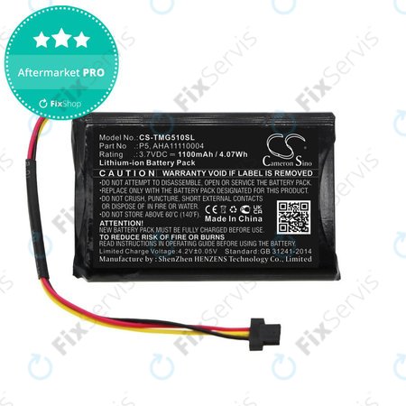 Batéria pre TomTom Go 510, 1100mAh, Li-Ion, 3.7V, AHA11110004, HQ