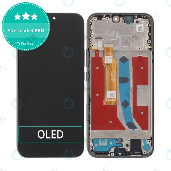 Honor 400 Lite - LCD Displej + Dotykové Sklo + Rám (Velvet Black) OLED