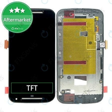 Motorola Moto G XT1068 - LCD Displej + Dotykové Sklo + Rám (Black) TFT