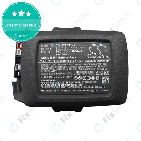 Batéria pre Husqvarna 110il, 525ilxt, 5000mAh, Li-Ion, 36V, BLi10, BLi200, HQ