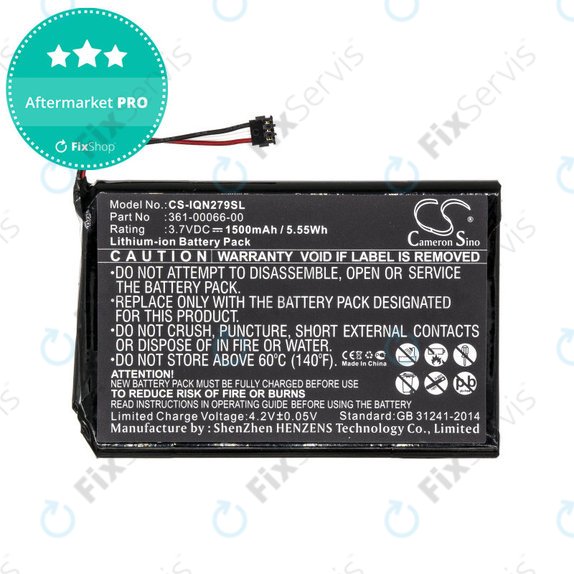Batéria pre Garmin Nüvi 2757, 1500mAh, Li-Ion, 3.7V, 361-00066-00, HQ